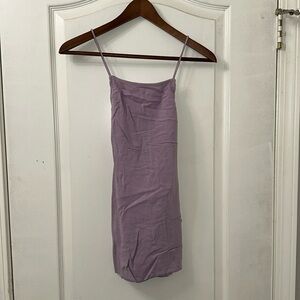 Princess Polly US Size 0 Mini Dress Linen Cotton Purple